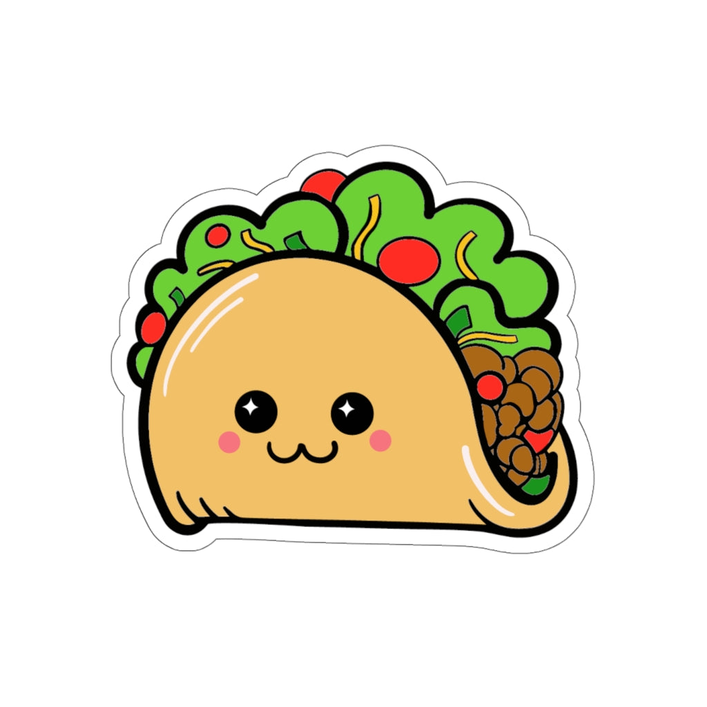 Kawaii Taco - Die-Cut Stickers