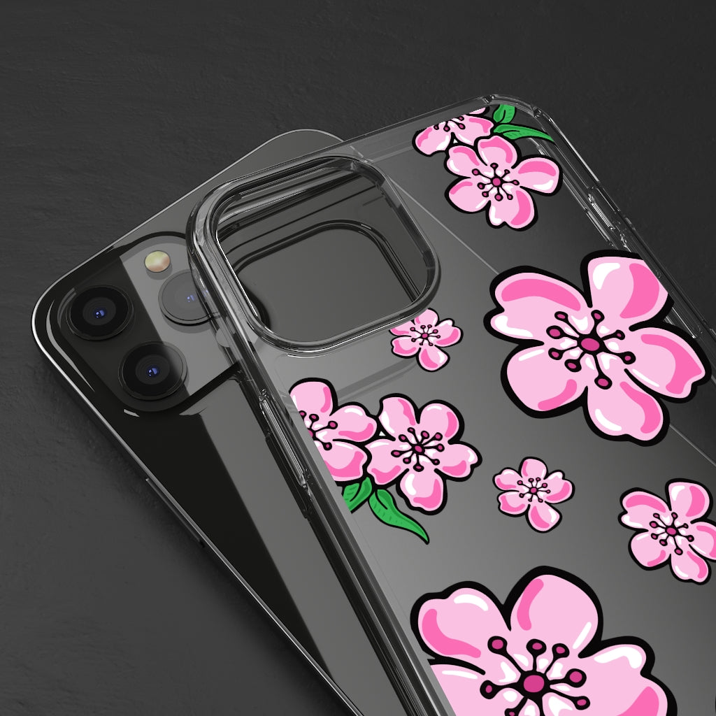 Cherry Blossom- Clear Phone Case