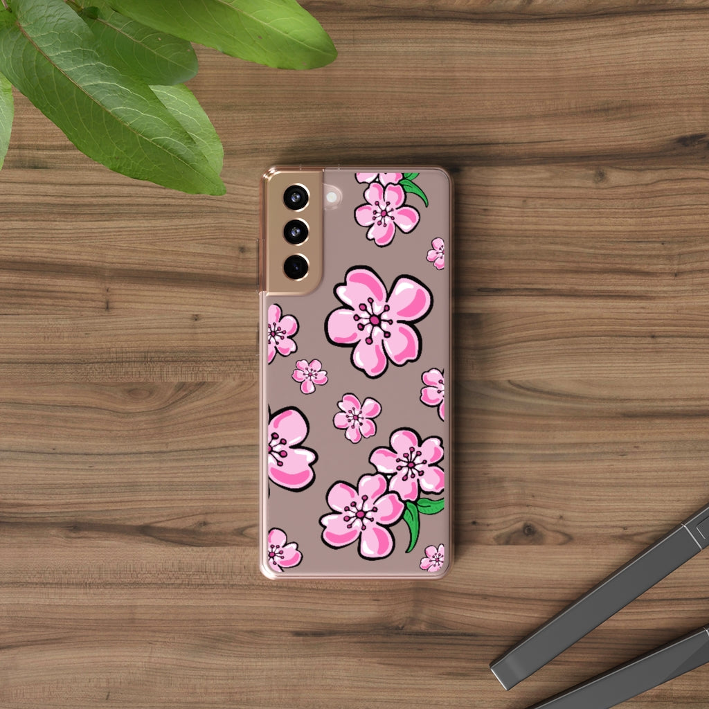 Cherry Blossom Clear Phone Case