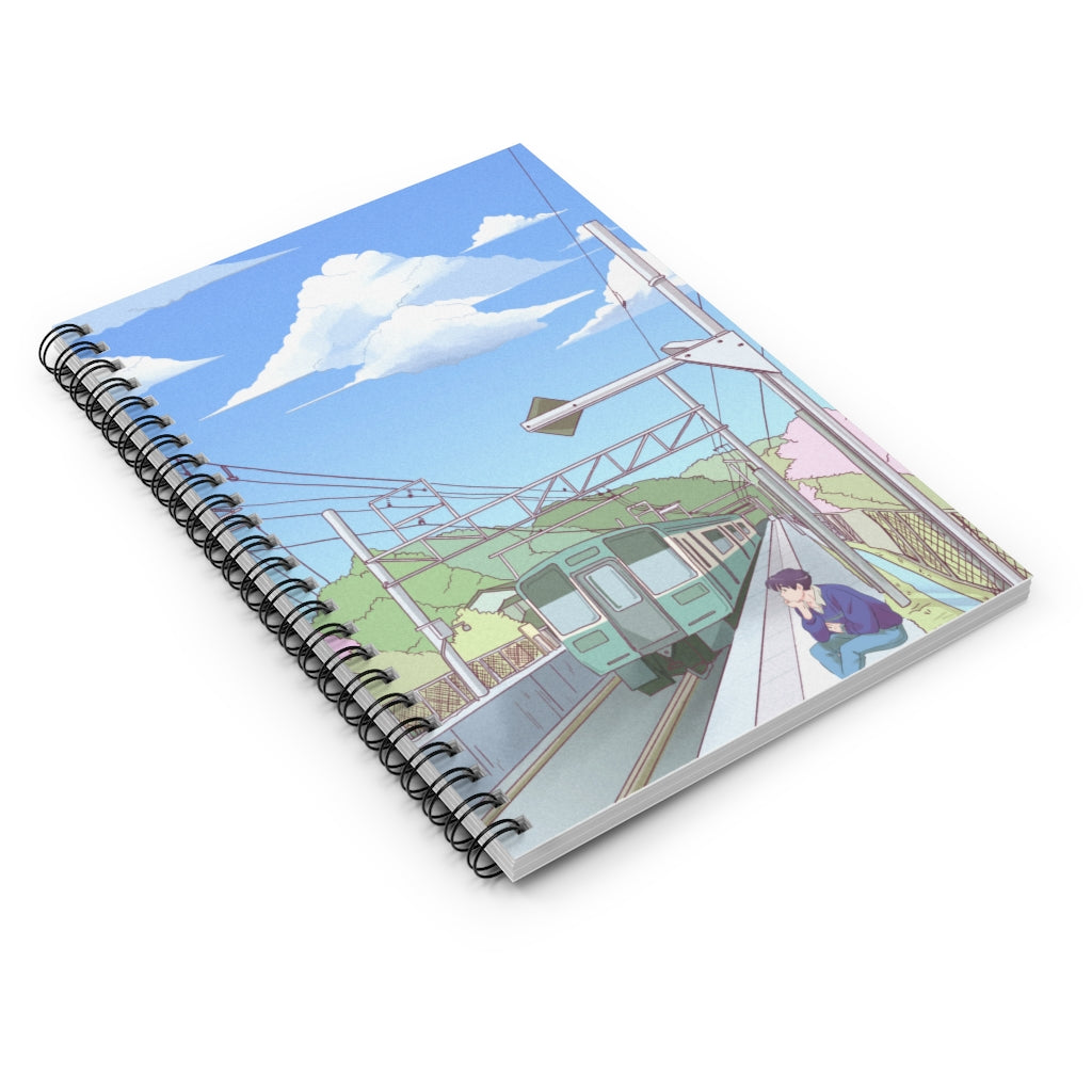 After Train Ride - Spiral Notebook