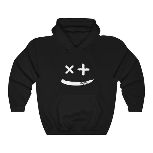 Brushstroke Smiley Face - Unisex Heavy Blend™ Hooded Sweatshirt