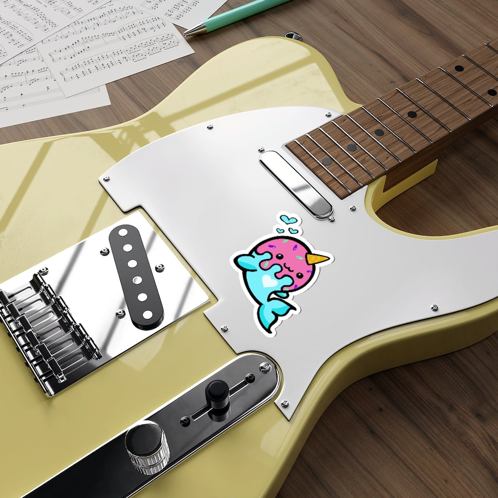 Ice Cream Narwhal - Die-Cut Stickers