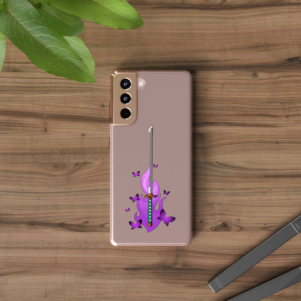 Butterfly Sword - Clear Phone Case