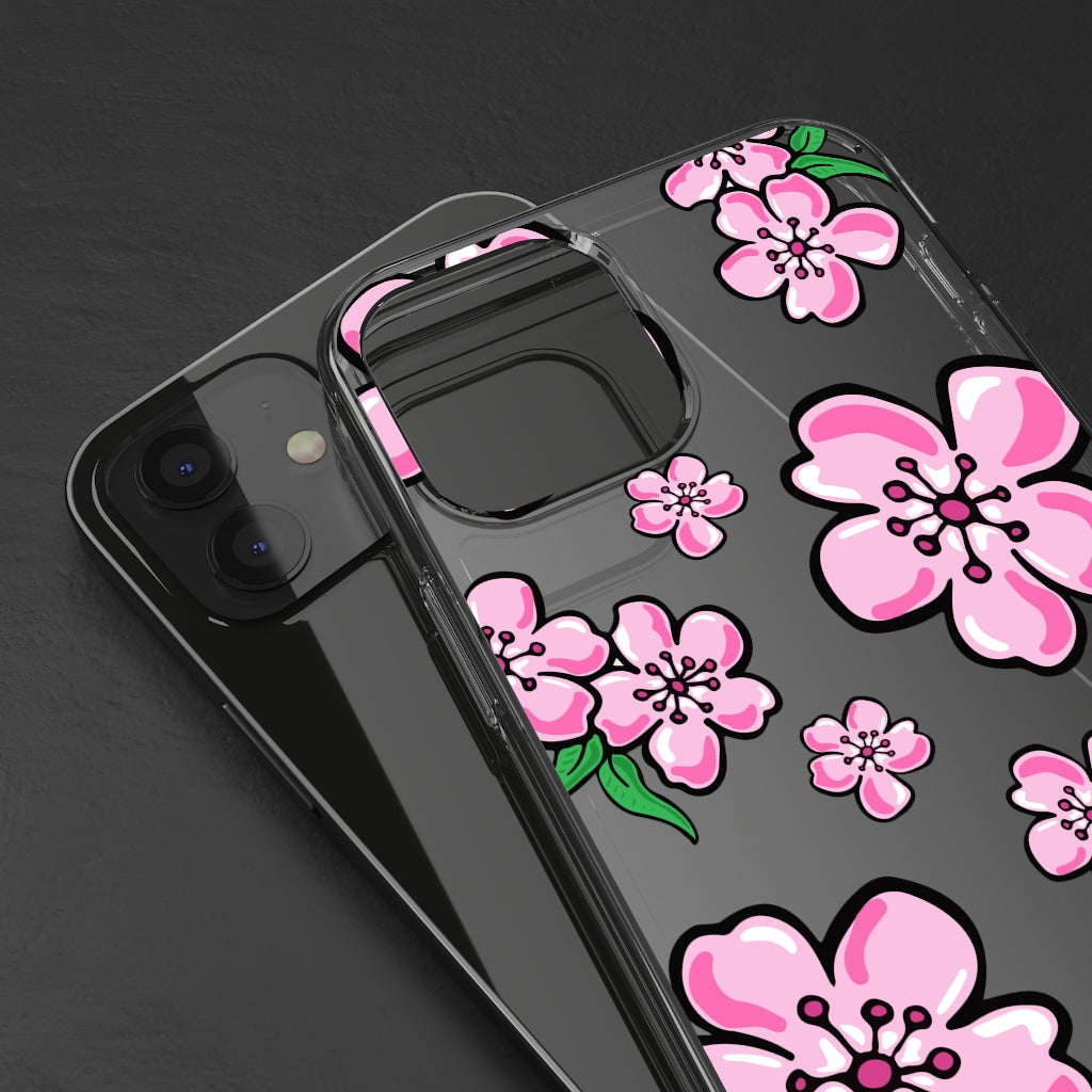 Cherry Blossom- Clear Phone Case