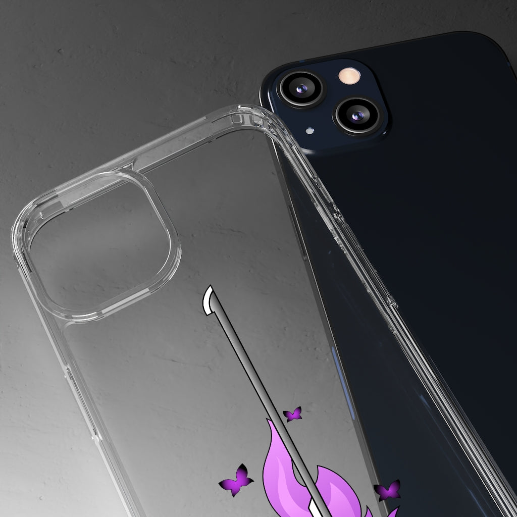 Butterfly Sword - Clear Phone Case