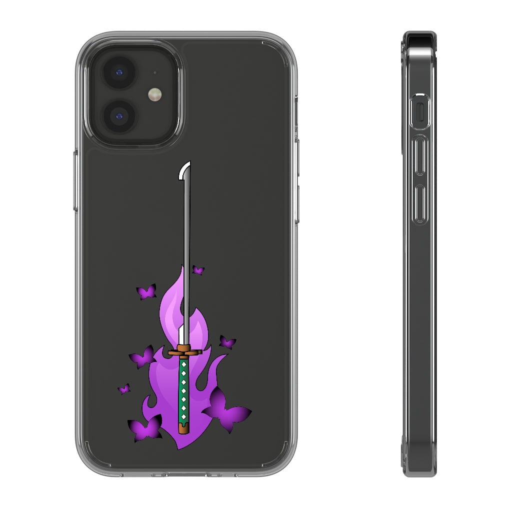 Butterfly Sword - Clear Phone Case