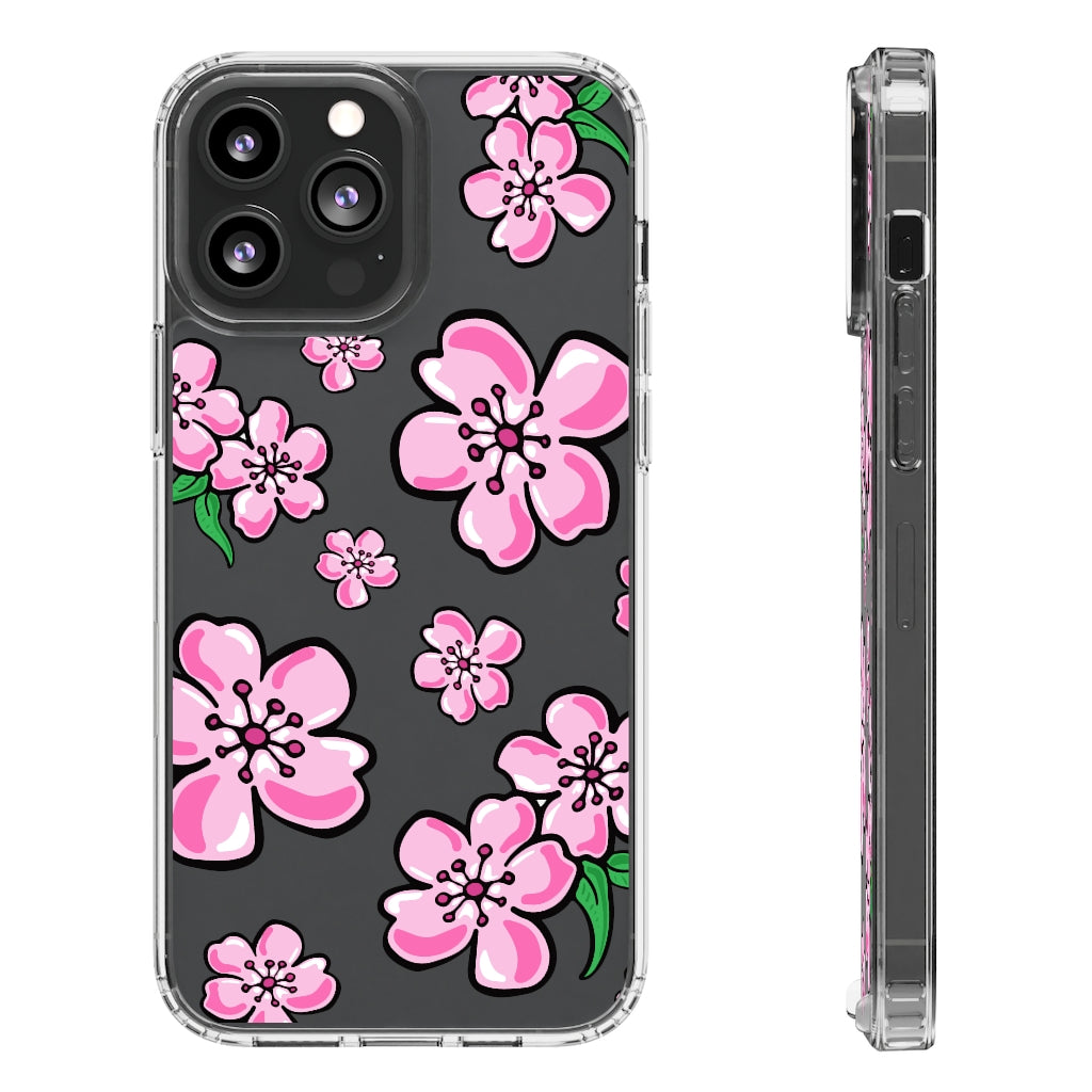 Cherry Blossom- Clear Phone Case