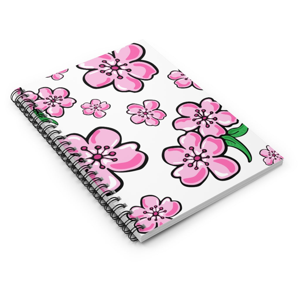 Kawaii Cherry Blossom - Spiral Notebook