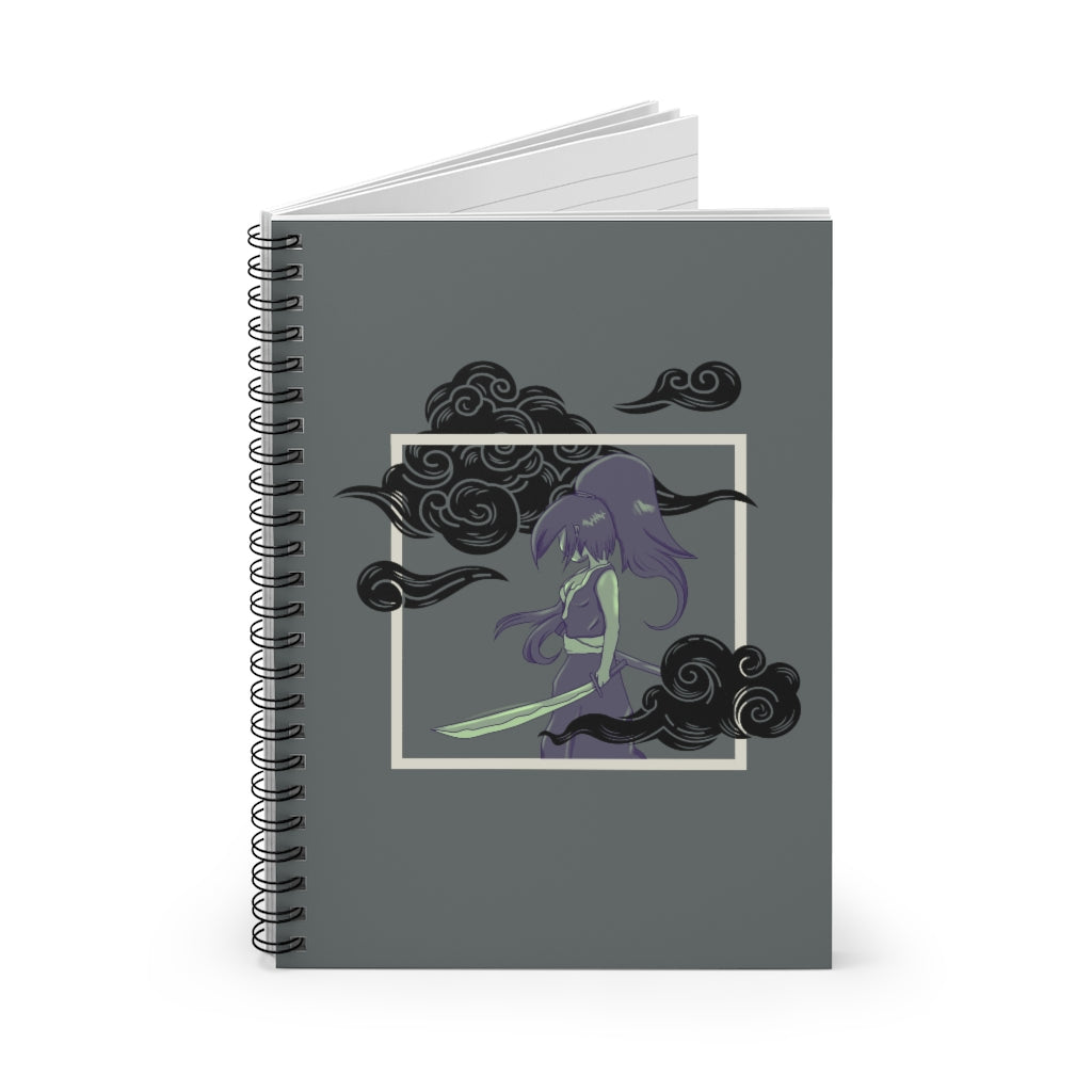 Lady Swordsman in the Fog - Spiral Notebook