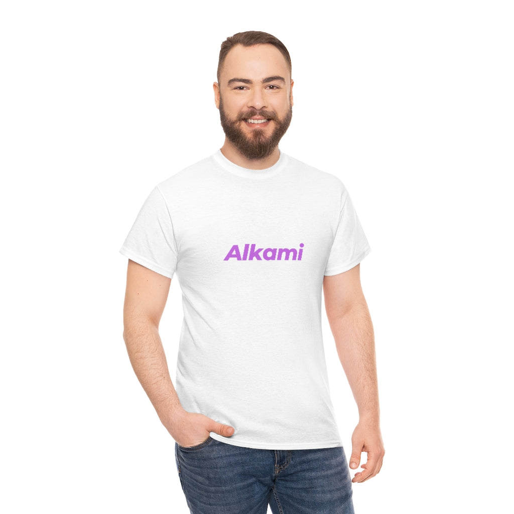 Neon Topography Logo - Purple - Unisex Heavy Cotton Tee