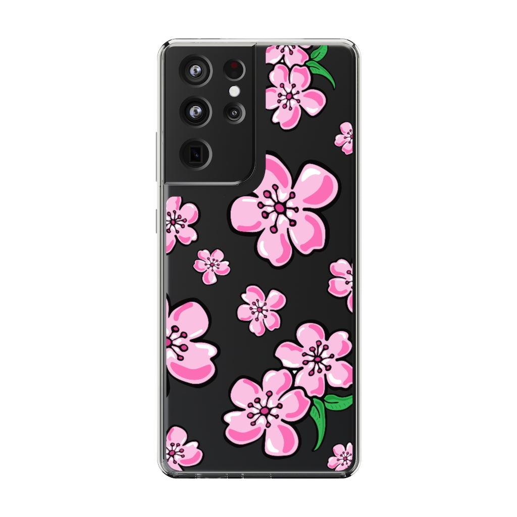 Cherry Blossom- Clear Phone Case