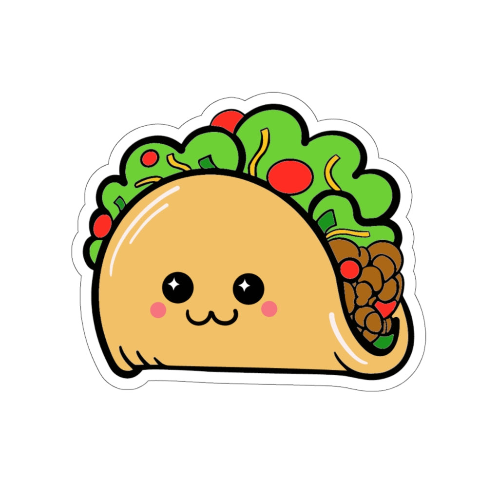 Kawaii Taco - Die-Cut Stickers