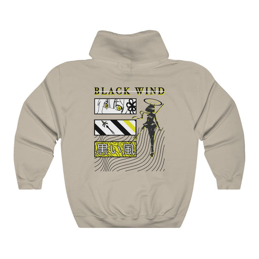 Black Wind Graphic - Unisex Heavy Blend™ Hooded Sweatshirt