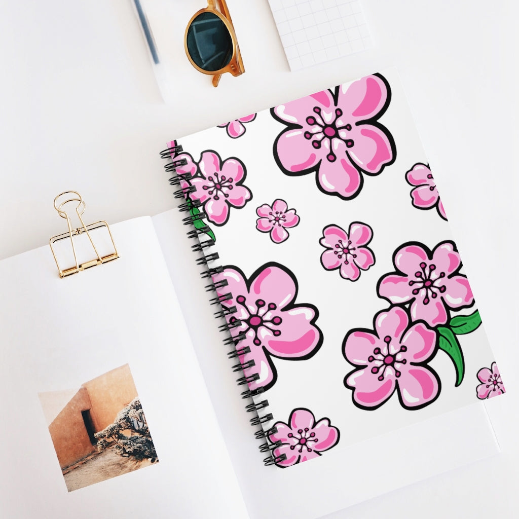 Kawaii Cherry Blossom - Spiral Notebook