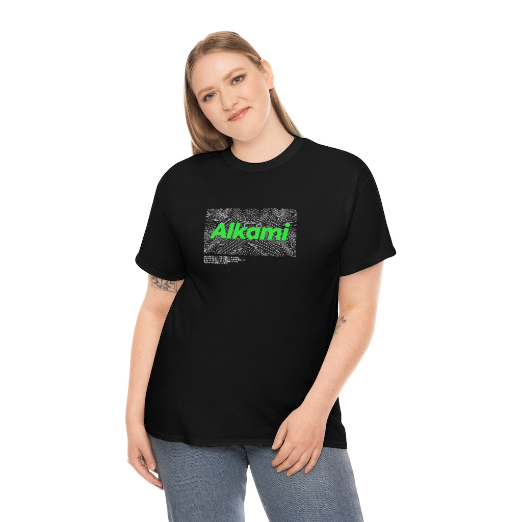 Neon Topography Logo - Green - Unisex Heavy Cotton Tee