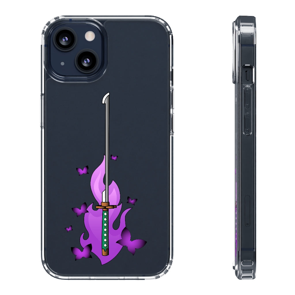 Butterfly Sword - Clear Phone Case