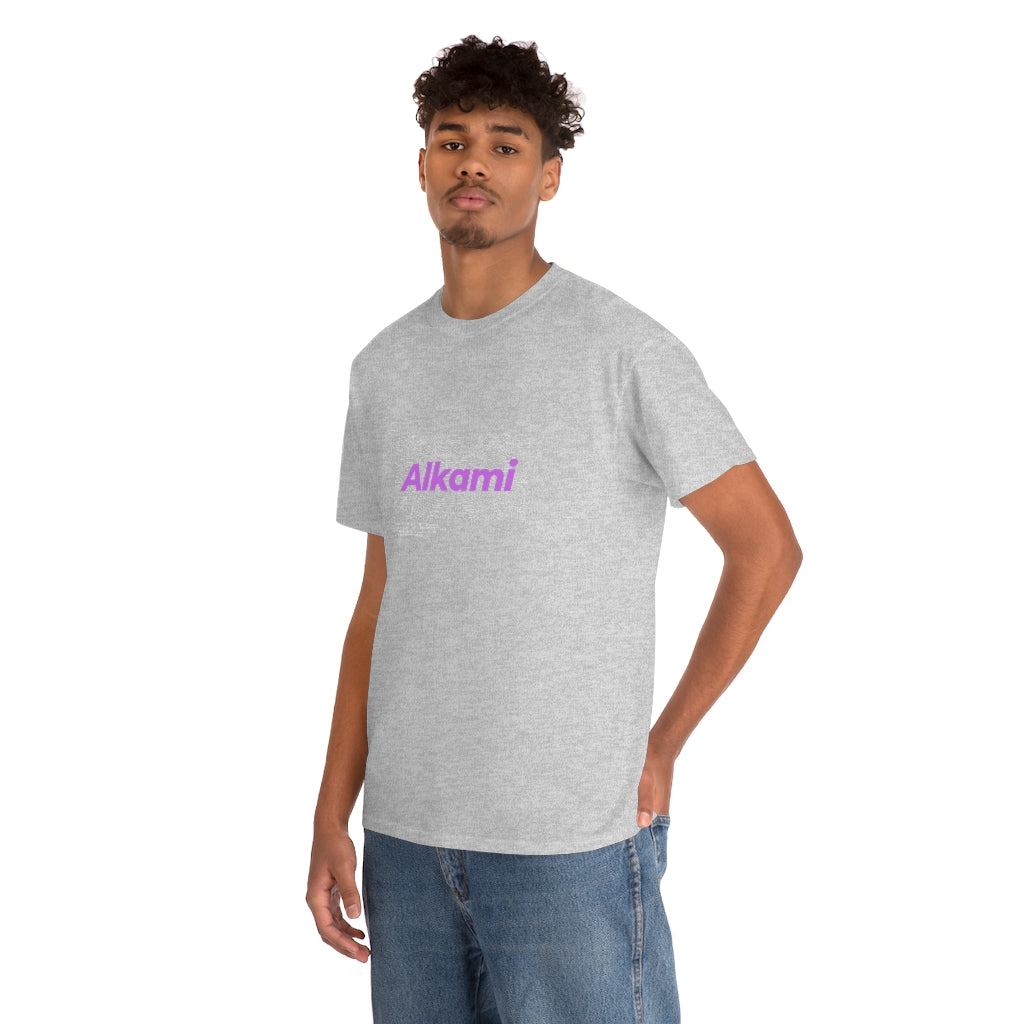 Neon Topography Logo - Purple - Unisex Heavy Cotton Tee