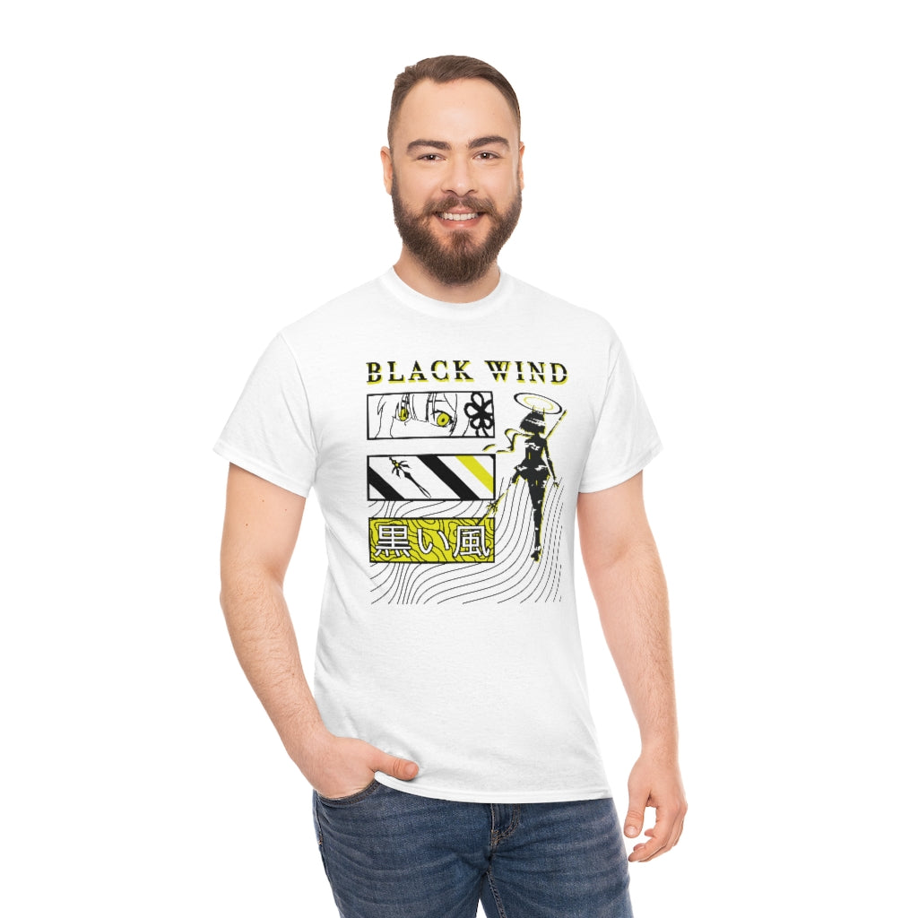 Black Wind Graphic - Unisex Heavy Cotton Tee