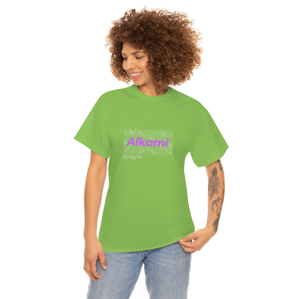 Neon Topography Logo - Purple - Unisex Heavy Cotton Tee