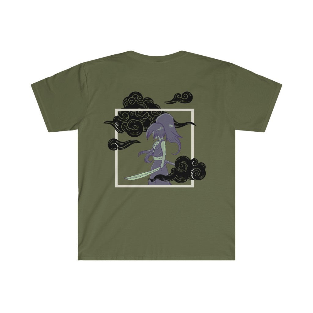 Lady Swordsman in the Fog - Unisex Softstyle T-Shirt