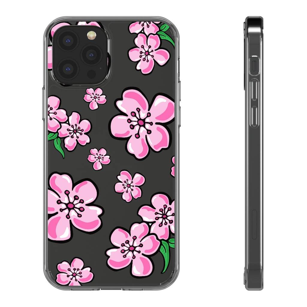 Cherry Blossom Clear Phone Case