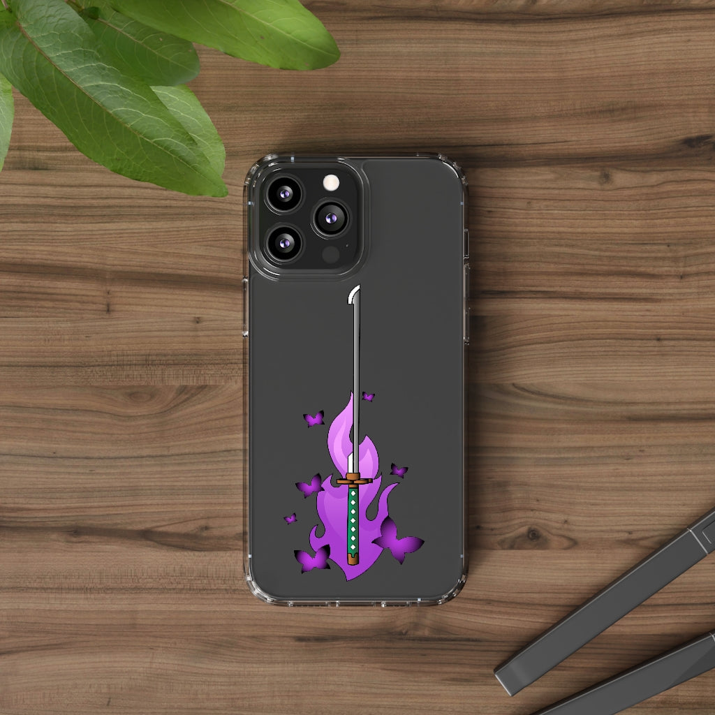 Butterfly Sword - Clear Phone Case