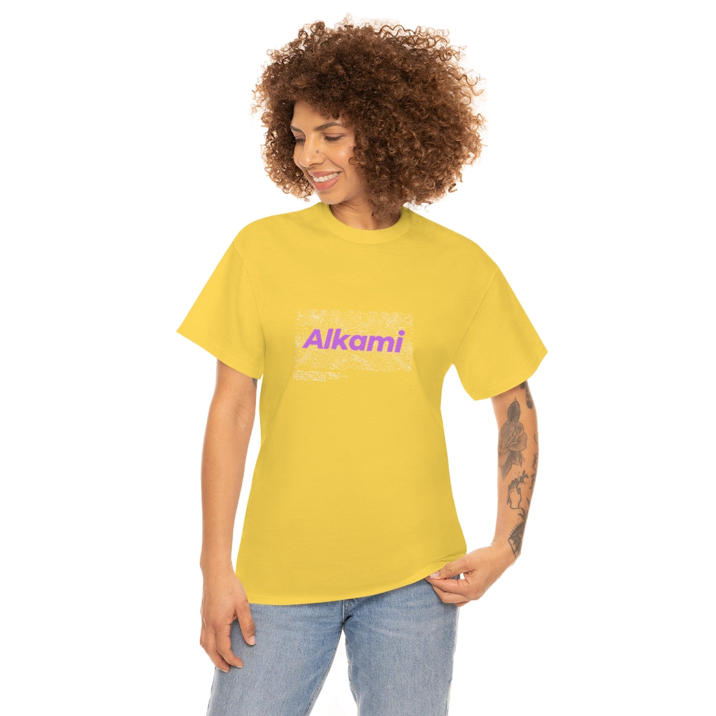 Neon Topography Logo - Purple - Unisex Heavy Cotton Tee