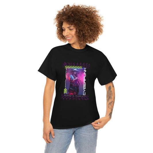 Cyberpunk Samurai Graphic - Unisex Heavy Cotton Tee