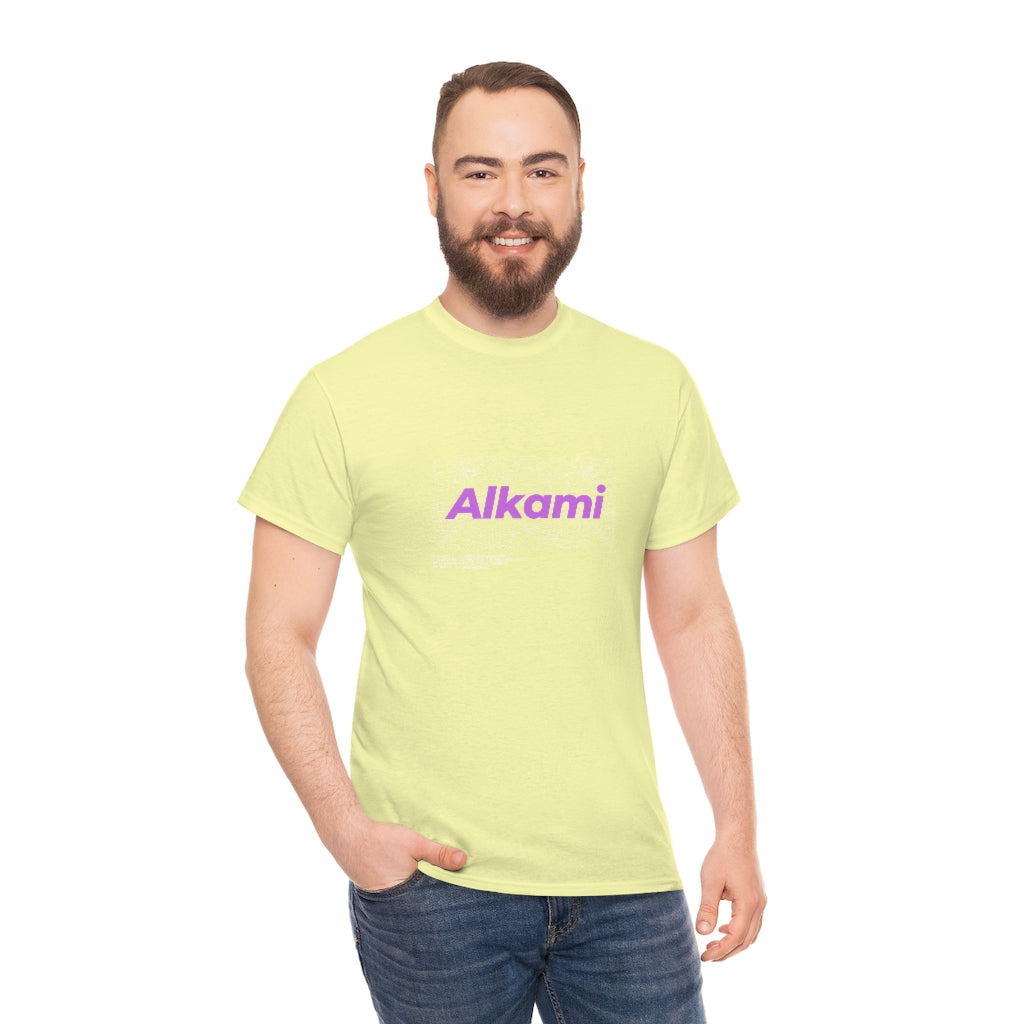 Neon Topography Logo - Purple - Unisex Heavy Cotton Tee