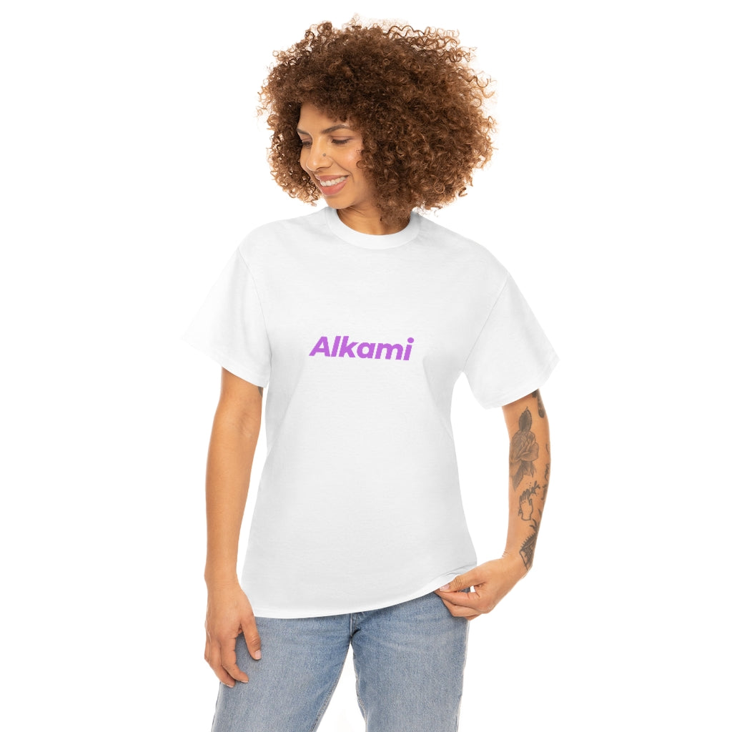 Neon Topography Logo - Purple - Unisex Heavy Cotton Tee