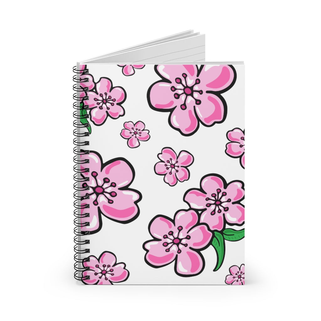 Kawaii Cherry Blossom - Spiral Notebook