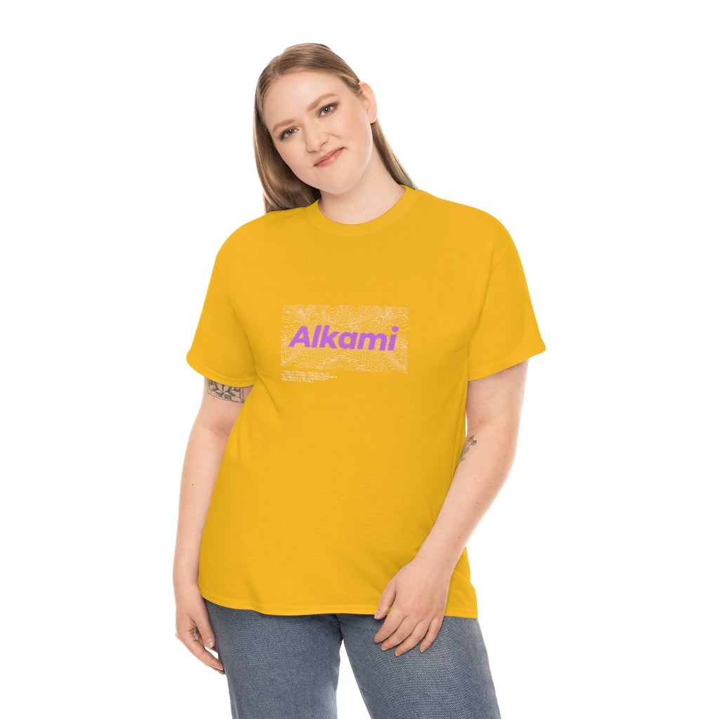 Neon Topography Logo - Purple - Unisex Heavy Cotton Tee