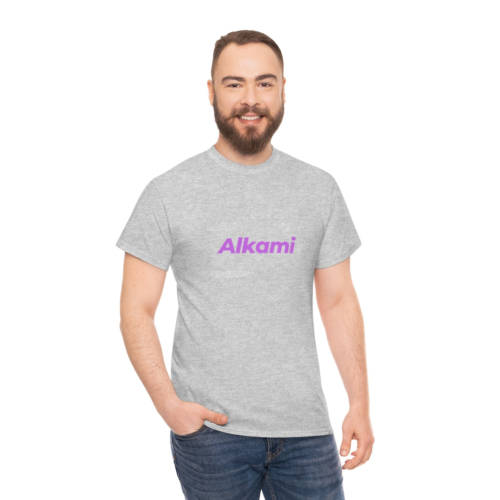 Neon Topography Logo - Purple - Unisex Heavy Cotton Tee