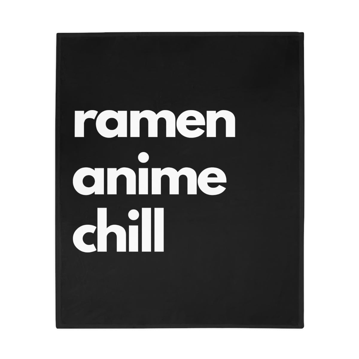 Ramen Anime and Chill - Plush Fleece Blanket