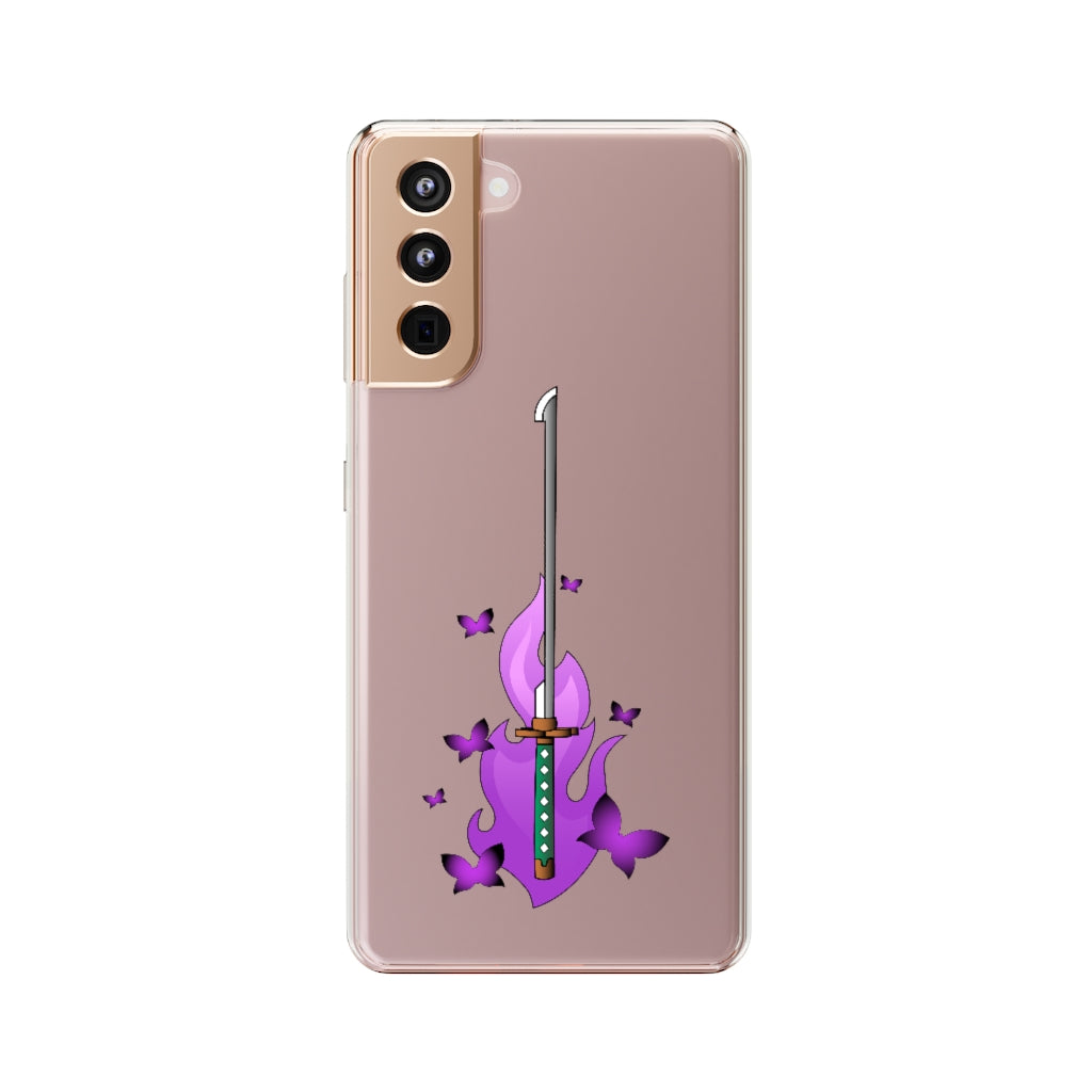 Butterfly Sword - Clear Phone Case