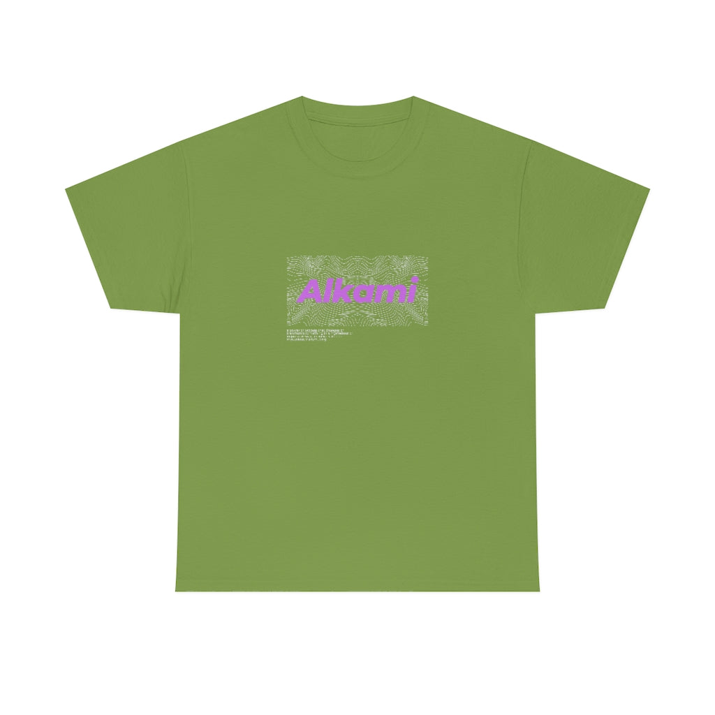 Neon Topography Logo - Purple - Unisex Heavy Cotton Tee