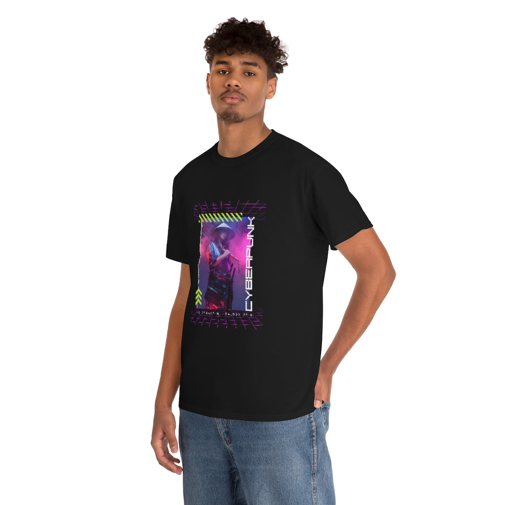 Cyberpunk Samurai Graphic - Unisex Heavy Cotton Tee