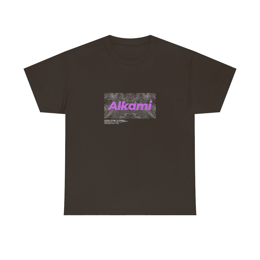 Neon Topography Logo - Purple - Unisex Heavy Cotton Tee