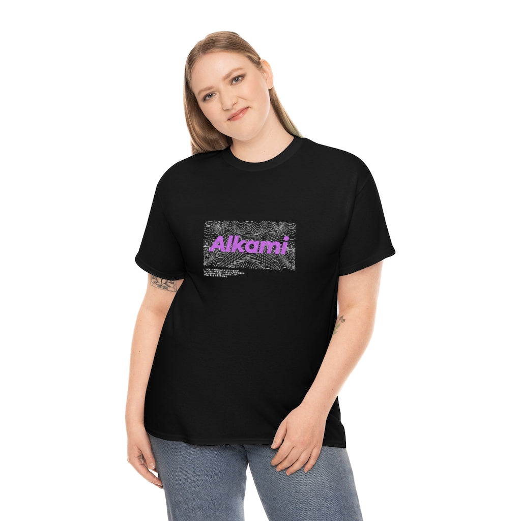 Neon Topography Logo - Purple - Unisex Heavy Cotton Tee