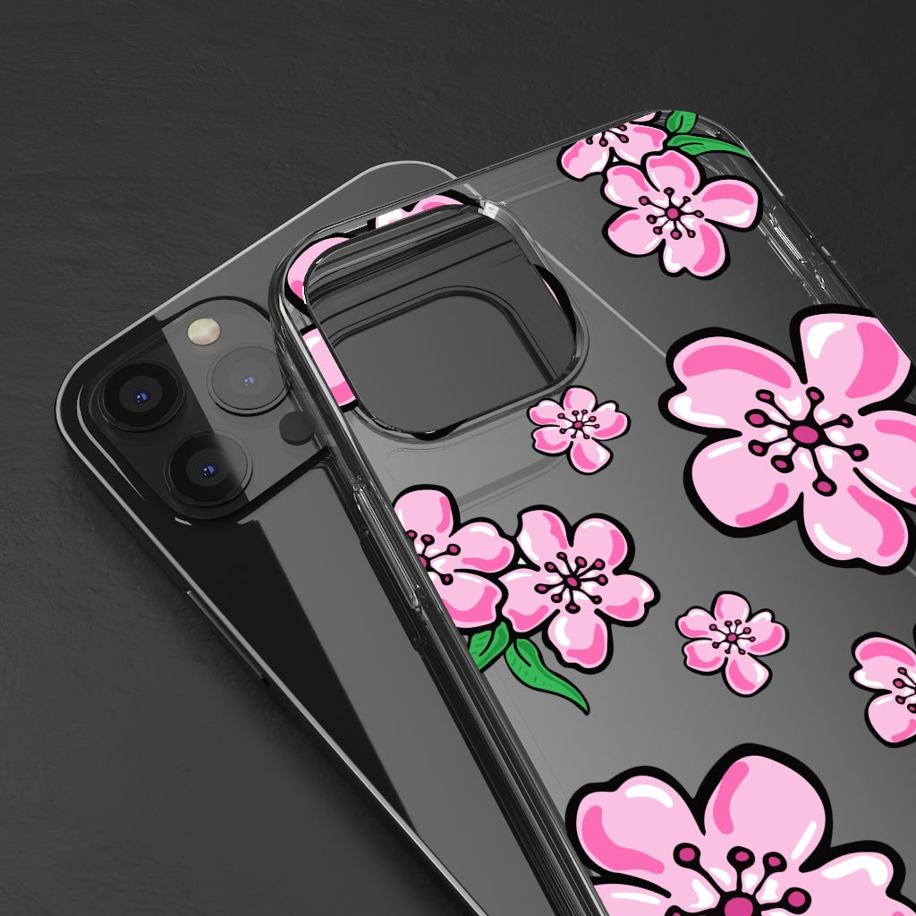 Cherry Blossom- Clear Phone Case