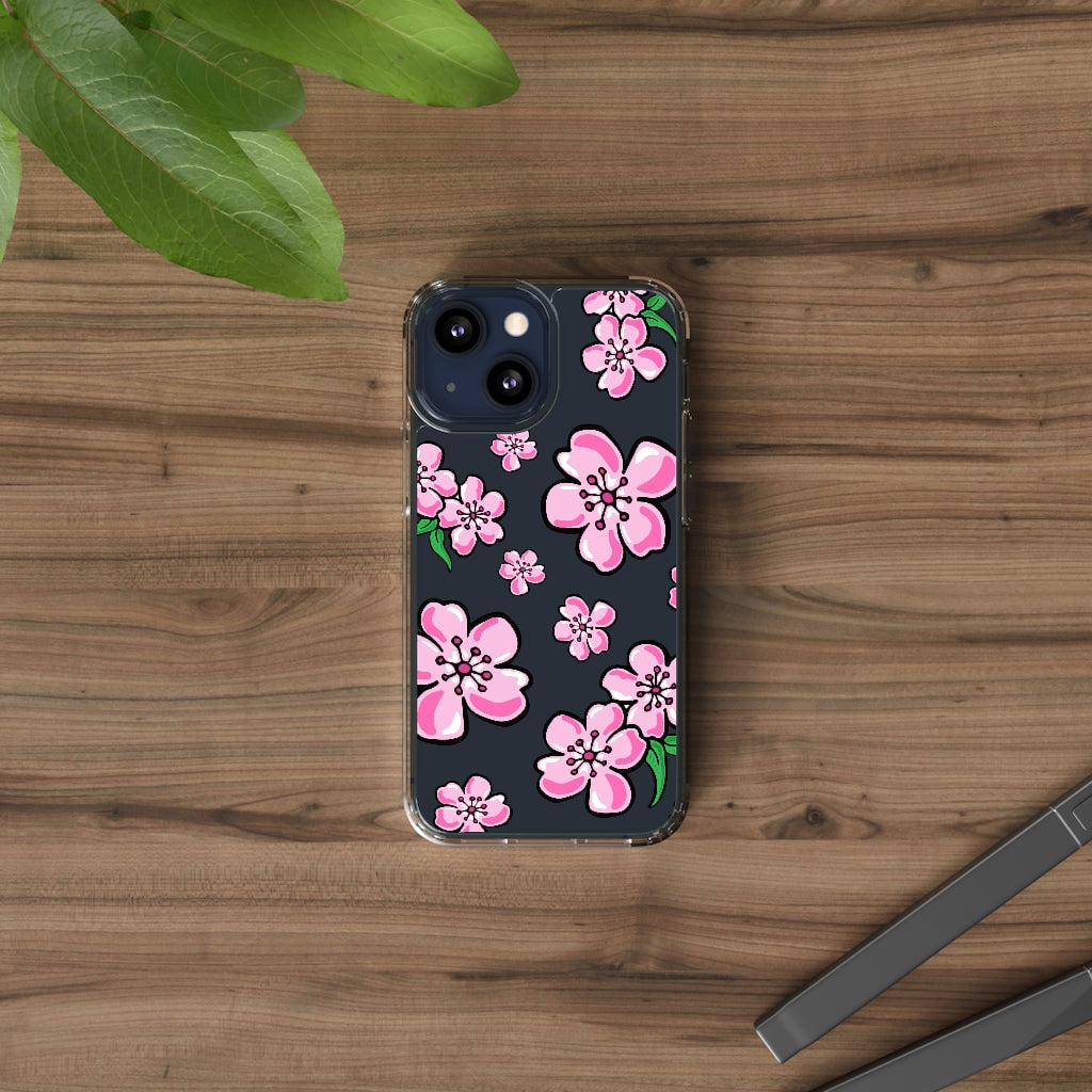 Cherry Blossom- Clear Phone Case