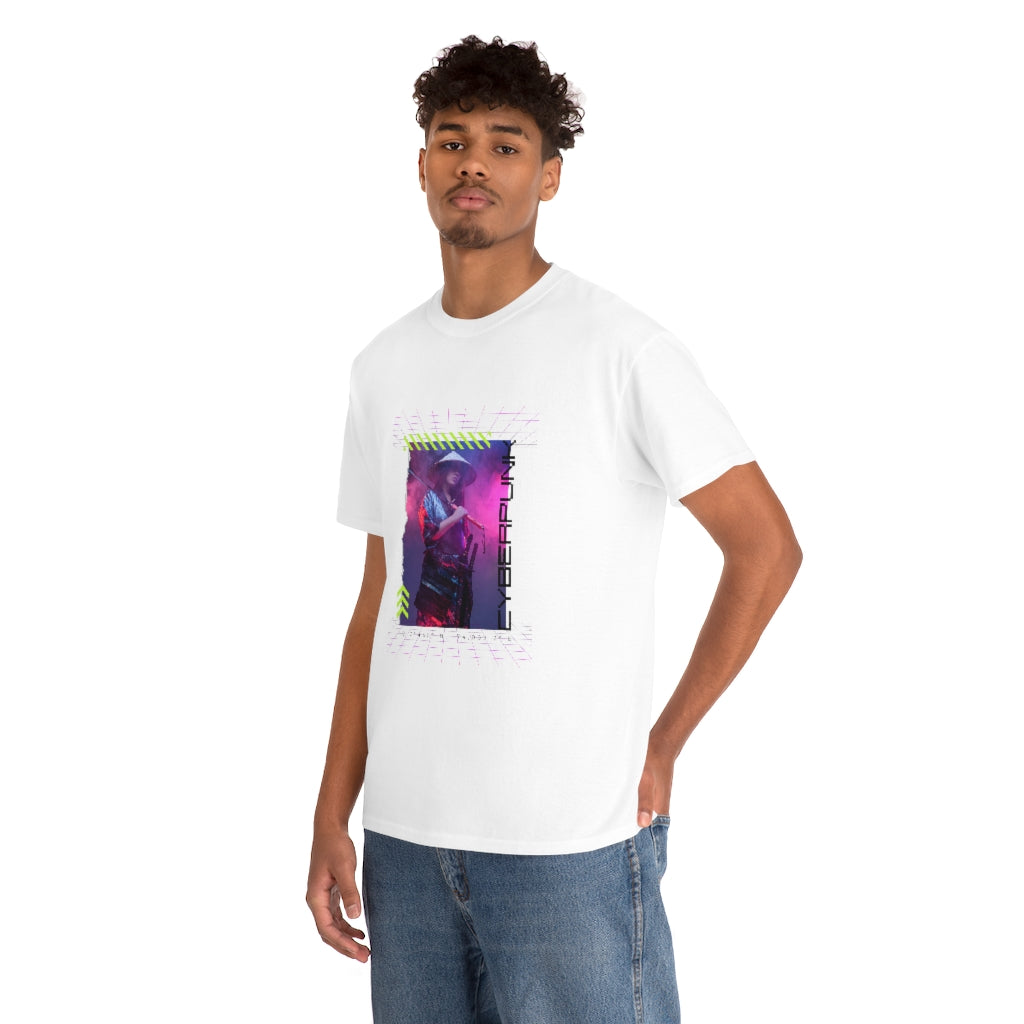 Cyberpunk Samurai Graphic - Unisex Heavy Cotton Tee