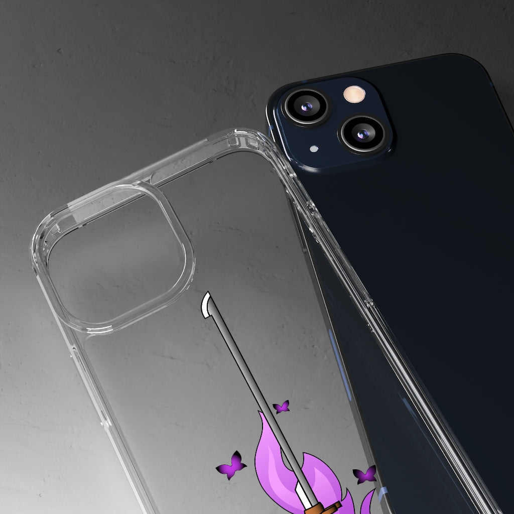 Butterfly Sword - Clear Phone Case