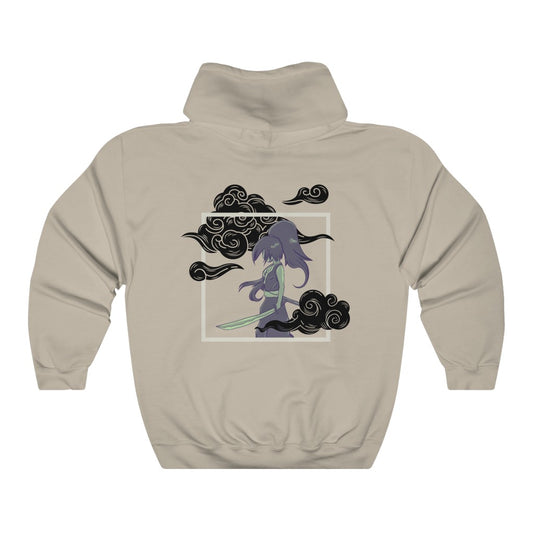 Lady Swordsman in the Fog - Unisex Heavy Blend™ Hooded Sweatshirt