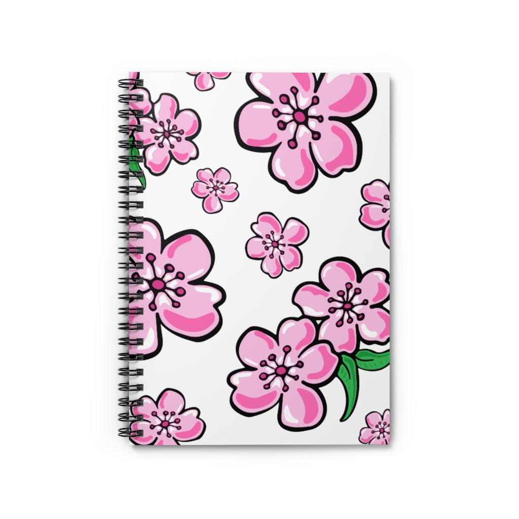 Kawaii Cherry Blossom - Spiral Notebook