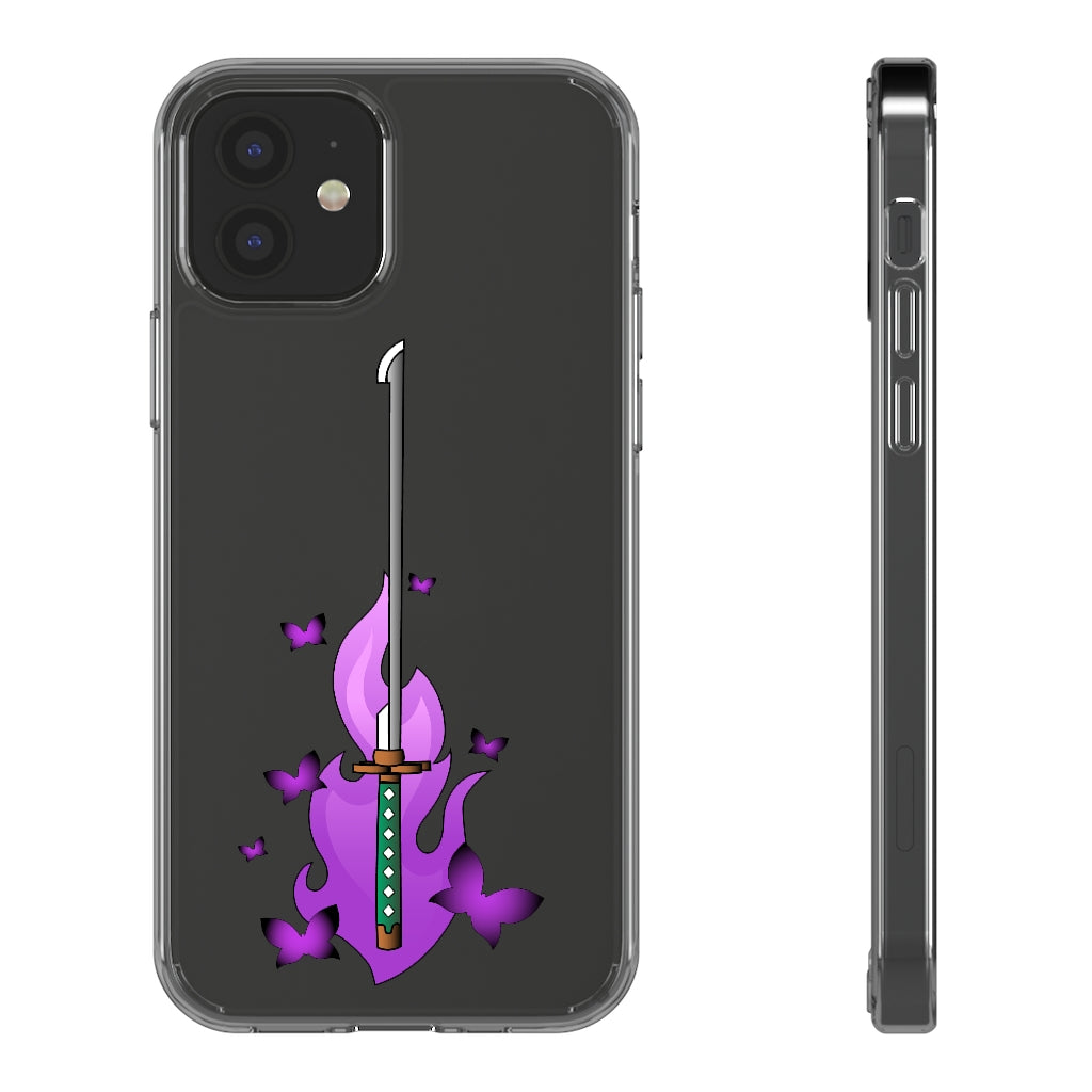 Butterfly Sword - Clear Phone Case