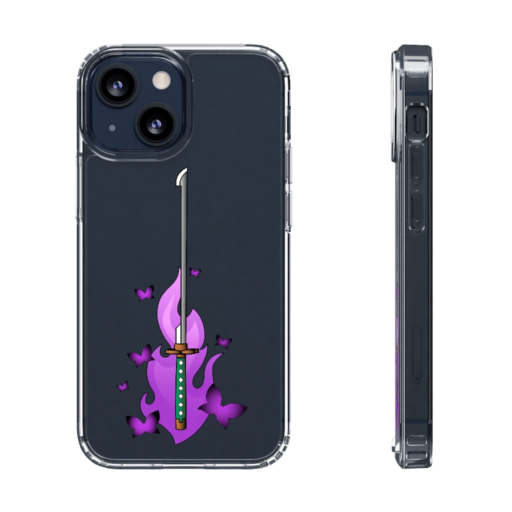 Butterfly Sword - Clear Phone Case