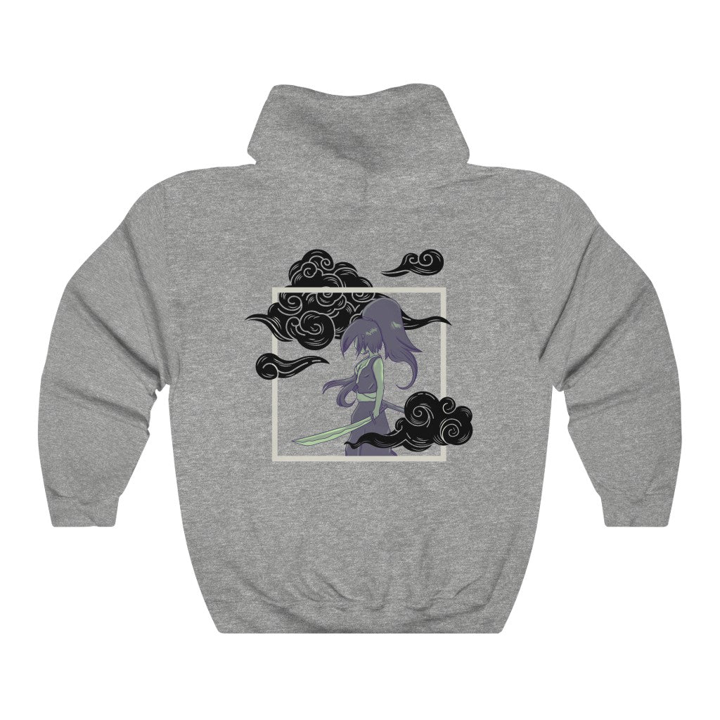 Lady Swordsman in the Fog - Unisex Heavy Blend™ Hooded Sweatshirt