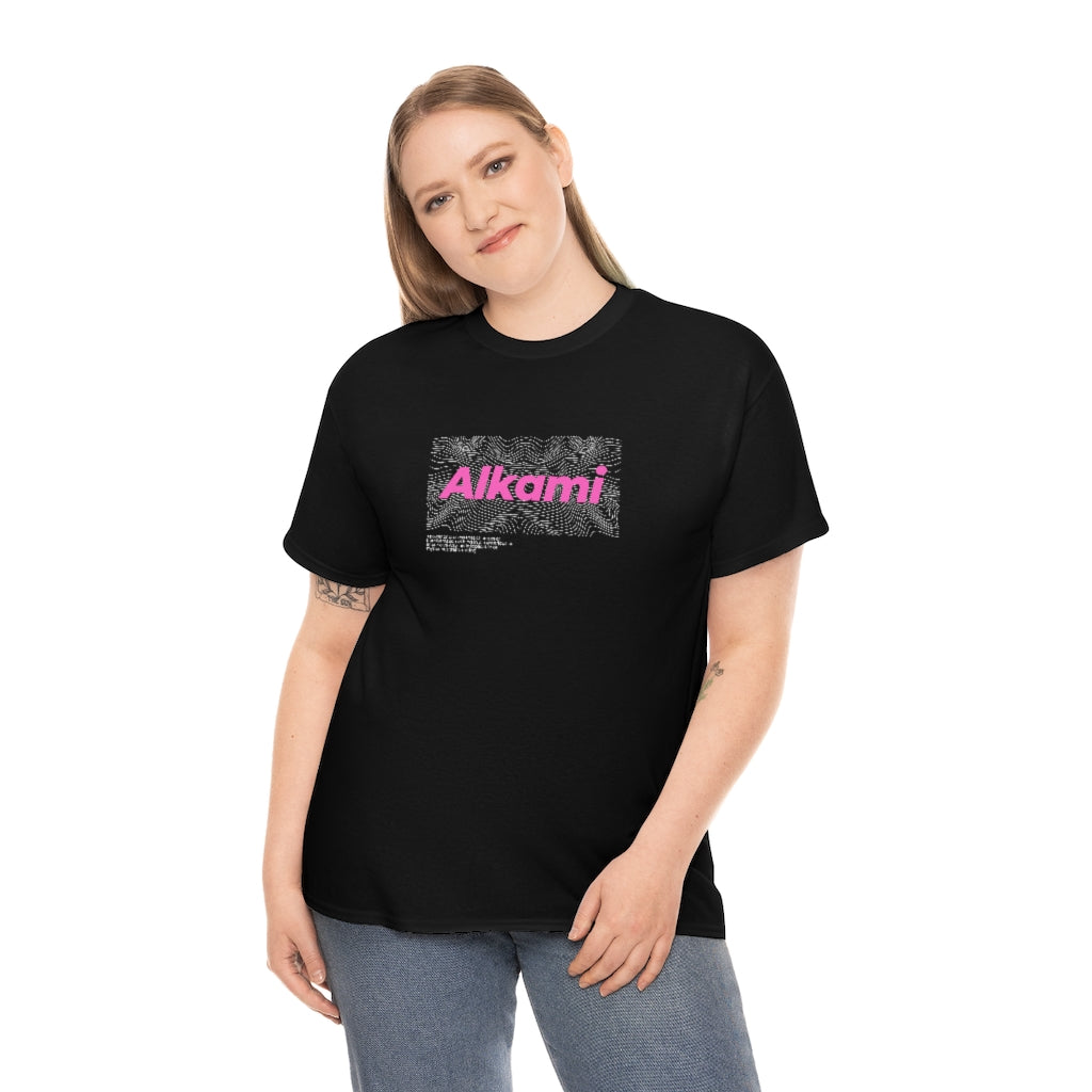 Neon Topography Logo - Pink - Unisex Heavy Cotton Tee