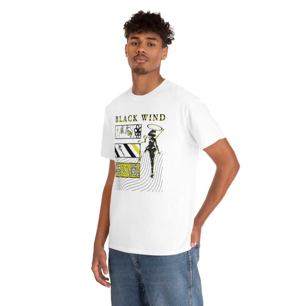 Black Wind Graphic - Unisex Heavy Cotton Tee